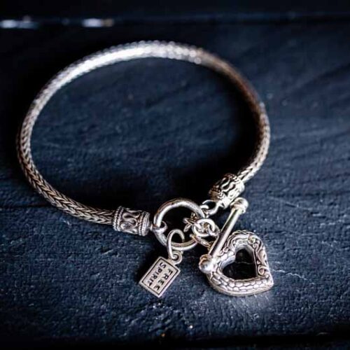 zilveren dames armband Loving