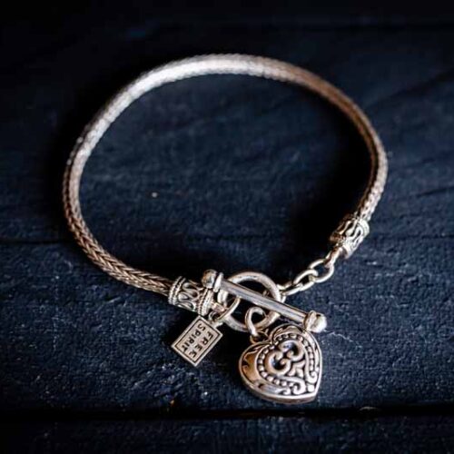 Zilveren dames armband Sugar love