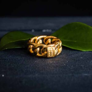 Goldplated dames ring Mila