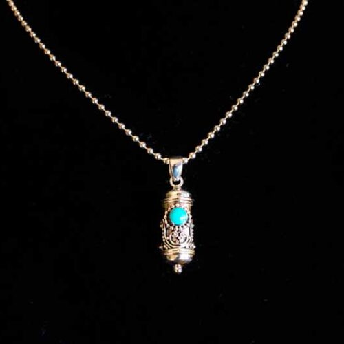 Zilveren wensen boxje Wishes blue