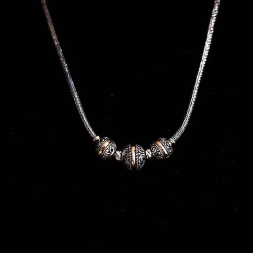 Zilveren ketting Goldy 1