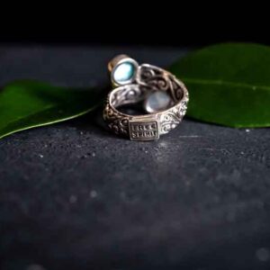 Zilveren dames ring Maira blue
