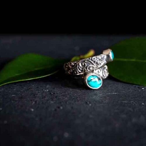 Zilveren dames ring Maira turkoois