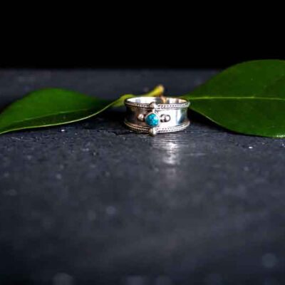 Zilveren dames ring Beau blue