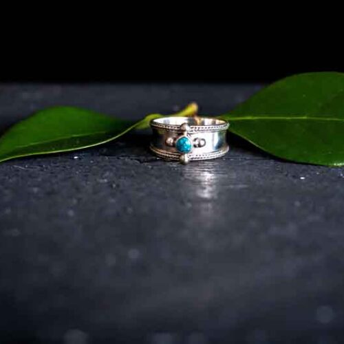 Zilveren dames ring Beau blue