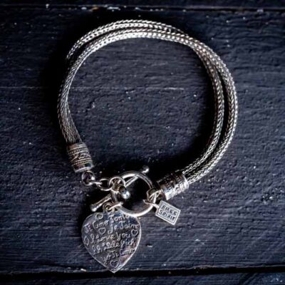 Zilveren dames armband Jantung