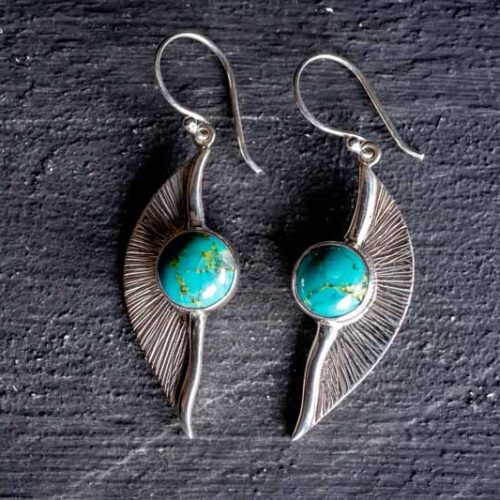 Zilveren oorbellen Tuti blue