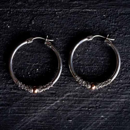 Zilveren oorbellen Goldy 3