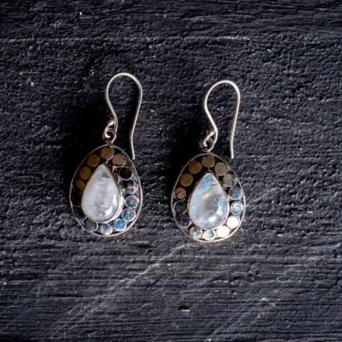 Zilveren oorbellen Loulou white