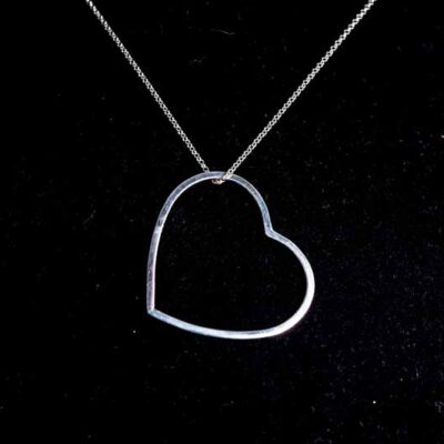 Zilveren hanger Lisa smal