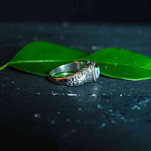 Zilveren dames en heren ring Bauke