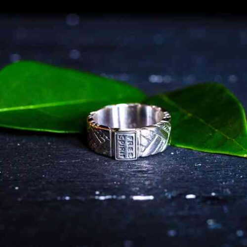 Zilveren dames en heren ring Rawien smal