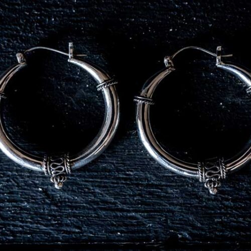 Zilveren oorbellen Suez