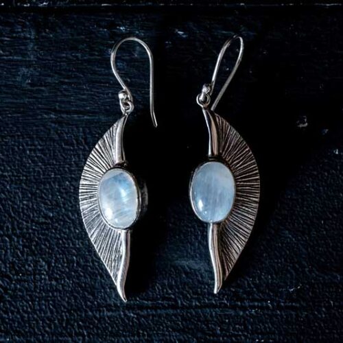 Zilveren oorbellen Tuti white