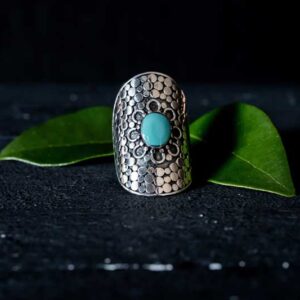 Zilveren dames ring Rosanna blue