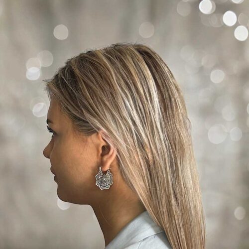 Zilveren oorbellen Mantra