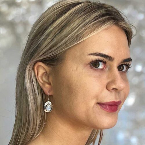 Zilveren oorbellen Loulou white