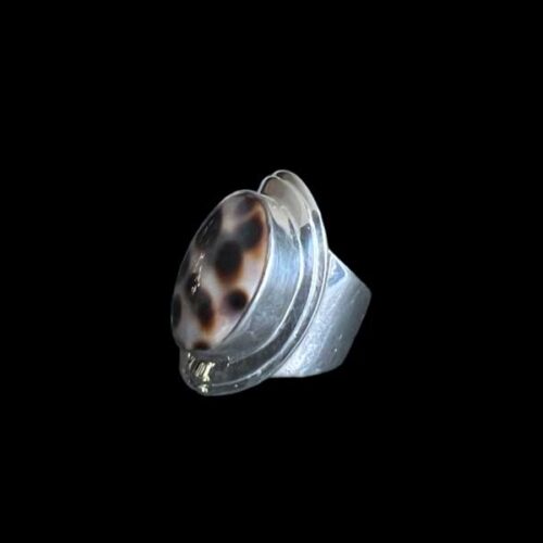 Zilveren dames ring Leopard uno