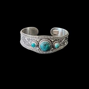 Zilveren dames armband Devi blue