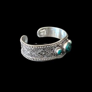 Zilveren dames armband Devi blue