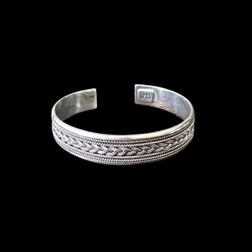 Zilveren dames en heren armband Iman