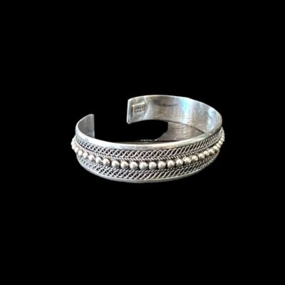 Zilveren dames en heren curve armband Anke