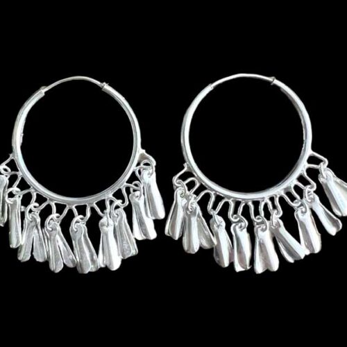 Zilveren oorbellen Atika