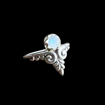 Zilveren dames ring Mimi white