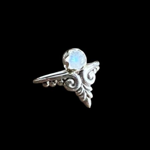 Zilveren dames ring Mimi white