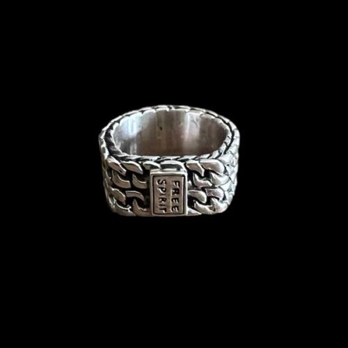 Zilveren dames en heren ring Joel