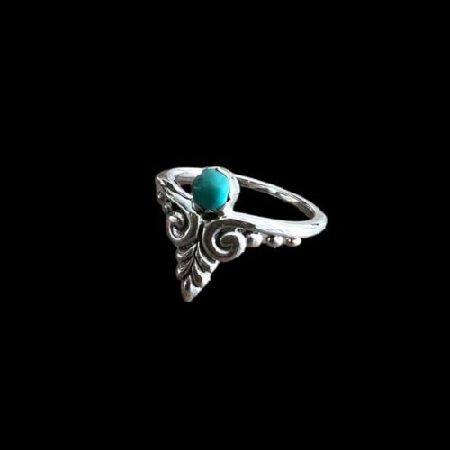 Zilveren dames ring Mimi blue