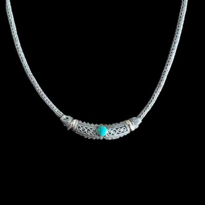 Zilveren dames ketting Goldy 3