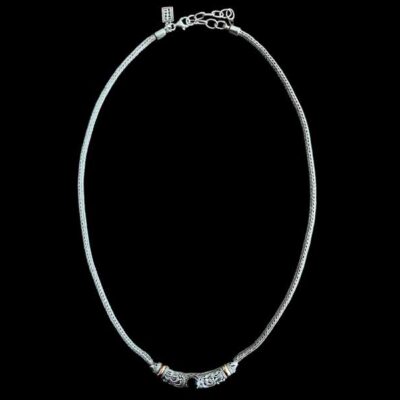 Zilveren dames ketting Goldy 4