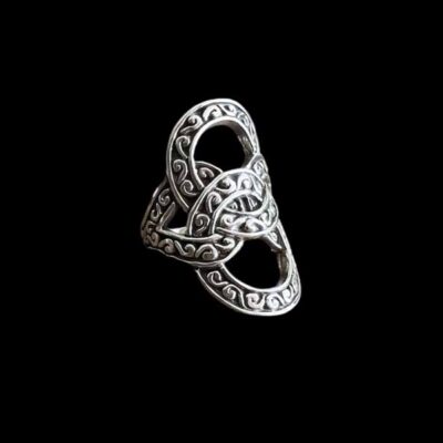 Zilveren dames ring Maya big