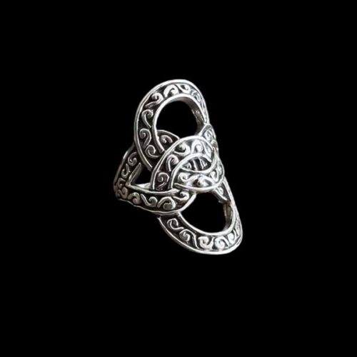 Zilveren dames ring Maya big