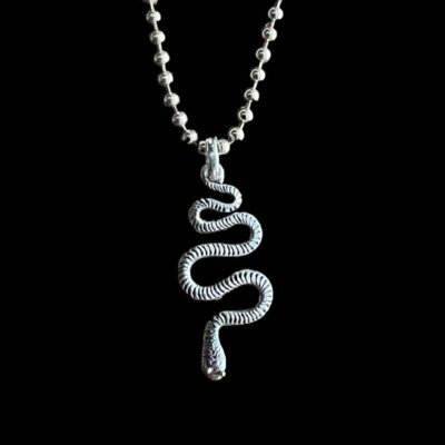 Zilveren Snake hanger
