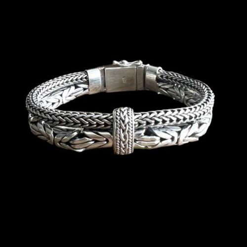 Zilveren dames en heren armband Mees