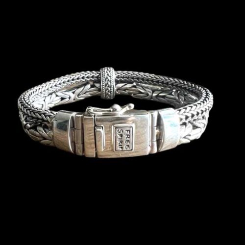 Zilveren dames en heren armband Mees