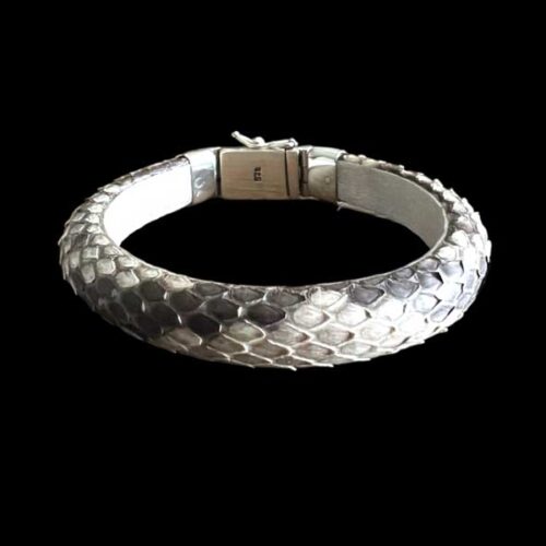 Lederen dames en heren armband Goja beige