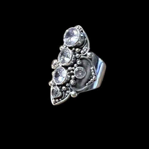 Zilveren dames ring Angie