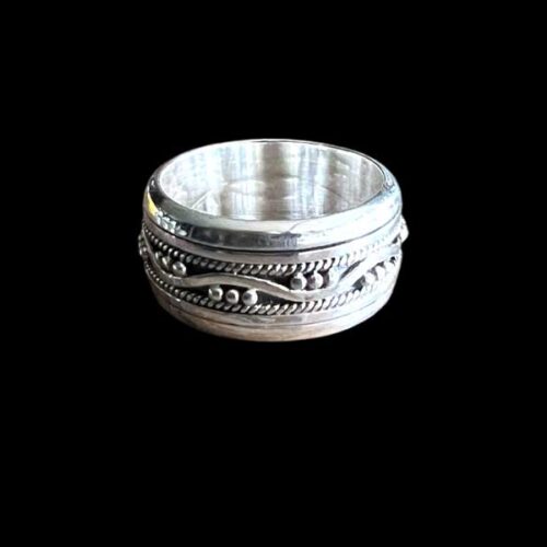 Zilveren dames anti-stress ring Maud