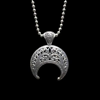 Zilveren hanger Moonshine