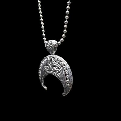 Zilveren hanger Moonshine