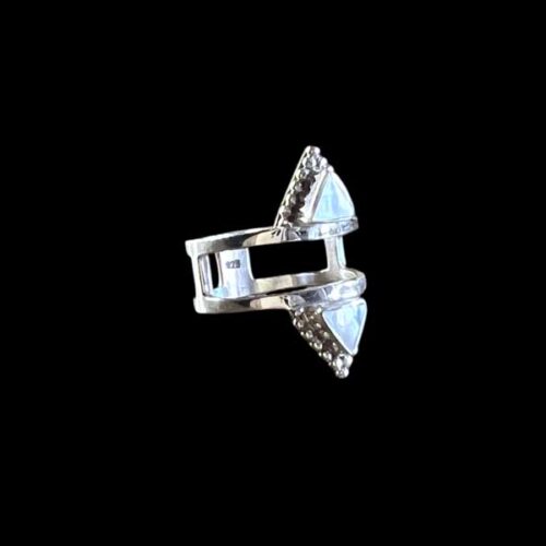 Zilveren dames ring Dominique white