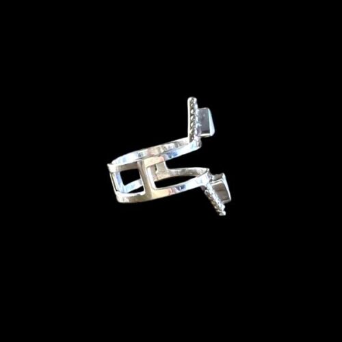 Zilveren dames ring Dominique white