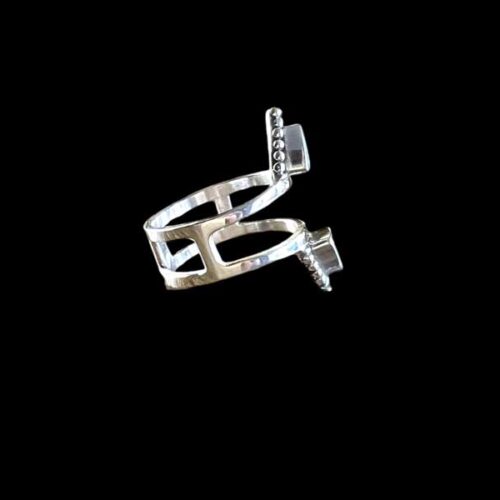 Zilveren dames ring Dominique blue