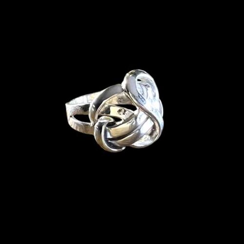 Zilveren dames ring Knot