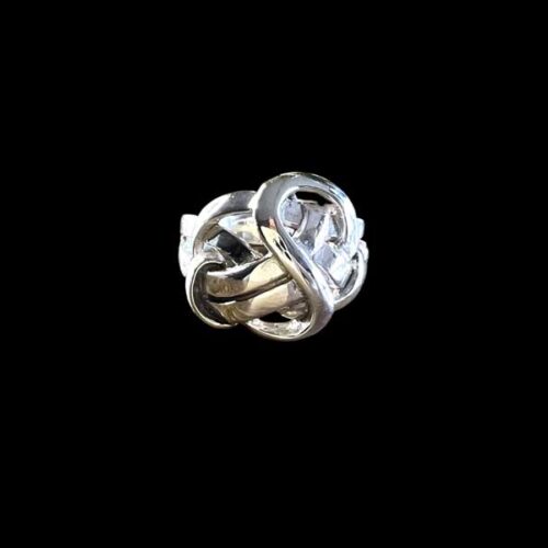 Zilveren dames ring Knot