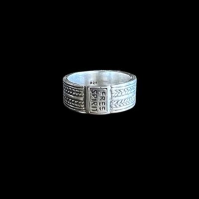 Zilveren dames en heren ring Rowan