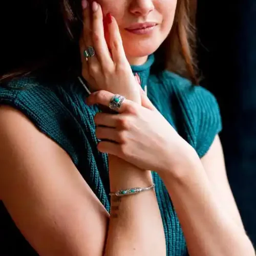 Zilveren dames armband Batur